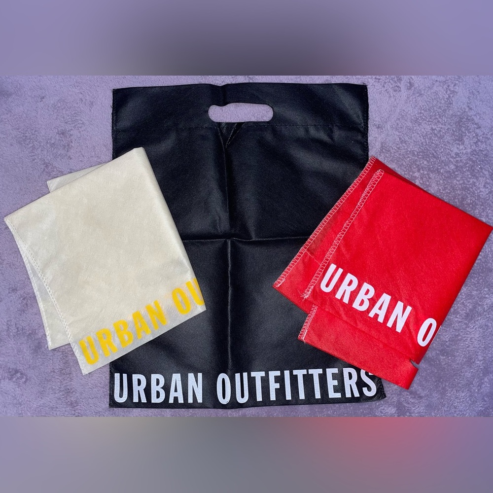 Urban Outfitters Set of 3 Large Cloth Totes